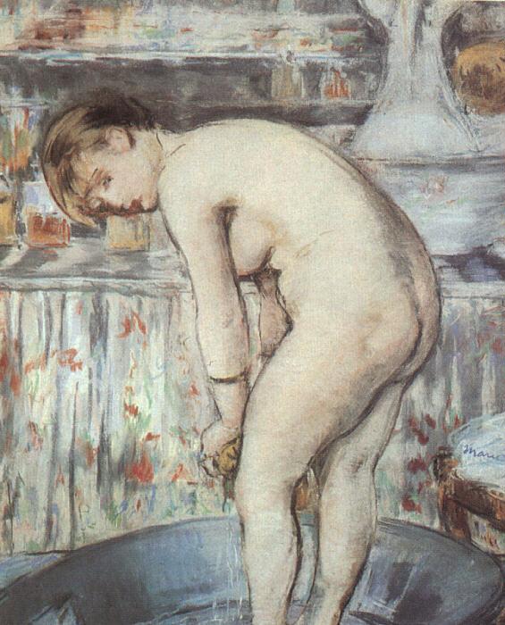 Woman in a Tub, Edouard Manet